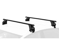 Summit SUP-26296S Premium Multi Fit Lockable Roof Bars, Black Steel, Set of 2