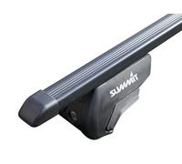 Summit SUP-830B Premium Vehicle Specific Railing Roof Bars - Steel, Locking, Set of 2