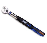 Summit Tools Adjustable Digital Torque Wrench, 5 to 99.5 ft-lb. Torque Range, 5-26 mm Adjustable Jaw, Set Target Torque, Buzzer and LED Indicators, Large LCD Display, Calibrated (WEA08-135CN)