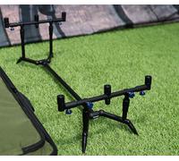 Summit x Lidsters Carp Fishing Rod Pod Mini Points Black Aluminium 3 Rods Coarse