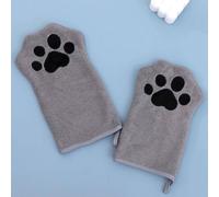 SUMMITDRAGON Absorbent Dog Towel Glove Provide Warmth And Comfort For Pet After Bathing Or Rainy Walks For Daily Use Pet Drying Mitt