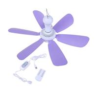 SUMMITDRAGON Ceiling Mounted Fan With Detachable 6Blade 4 WindModes Remote Timers Operations USB 5V Compatible For Indoor Outdoor Hanging Fan For Outdoor Camping