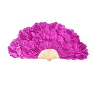 SUMMITDRAGON Chinese Styles Elegant Handmade Large Peony Petal Dance Fan For Dancers Performances And Traditional Culture Enthusiasts Decorative Fan