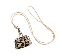 SUMMITDRAGON Elegant Sturdy Leather Necklace Wallet for Earbud and Coin Storage Practical Designs for Everyday Convenience Use Everyday Travel Necklace