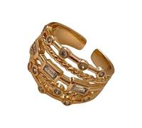 SUMMITDRAGON Elegant Styles With This Geometric Bendable Rings Versatile Fashionable Pieces Portable For Trendy Women Ladies Geometric Statement Rings