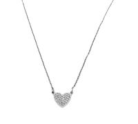 SUMMITDRAGON Fashionable Sweet Heart Necklace Embellished With Diamonds Trendy Look Crast Of Long Time Use Sturdy Steel For Girls Sweetheart Designs Necklace