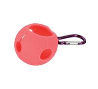 SUMMITDRAGON Golfs Balls Holder Clip With Hangable Metal Hook Golfs Balls Protective Silicone Sleeve Holds Single Bag