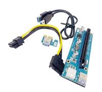 SUMMITDRAGON Laptop External Graphics Card Dock PCIe 1X To 16X Card Bracket USB3.0 Power Cable For Laptop Mining Installation PCIE Withpower Cable