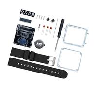 SUMMITDRAGON LED Digital Tube Display Electronic Watch Assembly Kits Craft Wrist Clock With Silicone Metal Parts Silicon Metal Circuit Board
