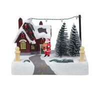 SUMMITDRAGON LED Illuminateds Christmas Music Boxes With Holiday Melodies And USB Battery Power For Home Decoration Battery/USB Powereds Music Boxes