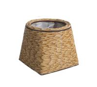 SUMMITDRAGON Natural Rattan Flower Pots Rural Planter With Liner Great For Indoor Gardens And Outdoor Balcony Desk Storage Use Rattan Planter Basket For Flower Plant