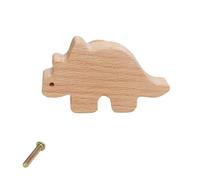 SUMMITDRAGON Natural Wood Cabinet Knob Lovely Dinosaur Drawer Pulls Decorative Furniture Handles for Children Room Wardrobe Knob Decorative Furniture Handles for Childrens Room