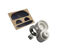 SUMMITDRAGON Precisions Silver Scrolls Wheel And Skates Pad Set For MX 1S/2S Mice Enhances Gaming Control Wheel