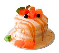 SUMMITDRAGON Realistic Cake Model PU Small Dessert Photography Props Miniature Fuit Themed For Teaching And Home Decoration Photo Accessory