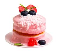 SUMMITDRAGON Realistic Cake Model PU Small Dessert Photography Props Miniature Fuit Themed For Teaching And Home Decoration Photo Accessory