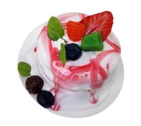 SUMMITDRAGON Realistic Cake Model PU Small Dessert Photography Props Miniature Fuit Themed For Teaching And Home Decoration Photo Accessory