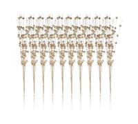 SUMMITDRAGON Set Of 10 Artificial Plant Branch For Christmas Tree Flower Bouquet Decoration Accessories Holiday Decorating Supplies Festives Decorations