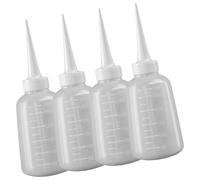 SUMMITDRAGON Set Of 4 Squeeze Bottles Glues Dispenser Nozzle Bottle For Glues Oil And Wash Needs In Crafting Wash