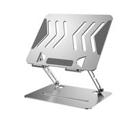SUMMITDRAGON Studio Small Desktop Stand Carbon Steel Portable Folding Heat Dissipation Foldable Laptop Stand Height Adjustable Space Saving Foldable