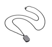 SUMMITDRAGON Sturdy Cremation Necklace With Concealed Compartment For Ashes And Corrosions Resistant Stainless Steel Cremation Jewelry Ashes Necklace
