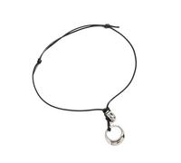 SUMMITDRAGON Stylish Hollow Circular Pendant Necklace Circular Necklace Sturdy Alloy Hollow Clavicle Chain For Fashion Enthusiasts Neck Accessory