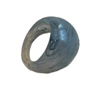 SUMMITDRAGON Thick Colorful Dome Resin Rings Stackable Wide Band Jewelry Artistic Resin Collection For Women Thick Dome