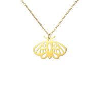 SUMMITDRAGON Unisex Gothic Styles Moth Necklace Detailed Metal Moth Necklace Elegant Neck Chain For Celebrations And Daily Use Lightweight Pendant