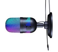 SUMMITDRAGON USB Gaming Microphone With LED Effects For And Streaming On PC Clear Sound Mic 1800mm Cord USB Microphone