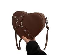 SUMMITDRAGON Women Bag Fashion Shoulder Bag Heart Shaped Crossbody Phone Stylish Commuting Shopping Messengers Women Heart Purse Messenger Girls Shoulder Shaped Crossbody
