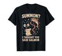Summon? I Thought You Said Salmon | Cat Pun T-Shirt