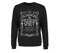 Summon The Holiday Spirit Ladies Black Christmas Jumper