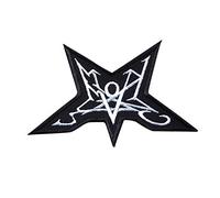 Summoning, Black Metal, Magic, Sauron, Saruman, Silmarillion, Tolkien, Pentagram, Fantasy, LOTR Dungeon Synth, Hell Embroidered Iron on Applique Souvenir Accessory