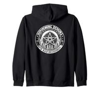Summoning Demons Bad Decisions Satanic Witchcraft Pentagram Zip Hoodie