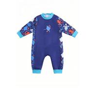 Summshall Baby Thermal Swimming Costume, Warm Fleece Lined Swimsuit UV UPF50+ Sun Protection Wetsuit for Infants & Toddler, Long Sleeve One Piece Swimwear for Swim Lessons & Beach