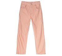 Summum Woman Mom Fit Pant Summer Stripe Stretch Twill Pink Salmon size 36 | Straight Pants Outlet | Women | Pink 36