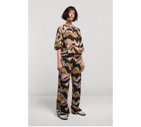 Summum Woman Pants Watery Print On French Terry Multicolour size M | Wide Pants Outlet | Women | M