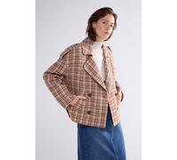 Summum Woman Short Jacket Check Wool Multicolour size S | Blazers Outlet | Women S