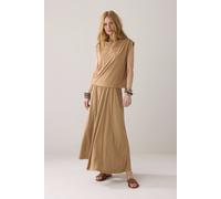 Summum Woman Sleeveless Top Washed Modal Peanut size M | Shirts Outlet | Women M