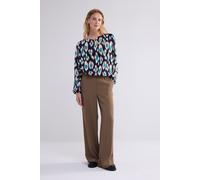 Summum Woman Top Painted Ikat Midnight Blue size 36 | Blouses Outlet | Women | Blue 36