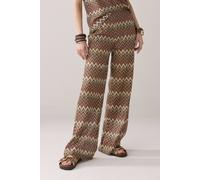 Summum Woman Wide Leg Zig Zag Pant Multicolour size S | Wide Pants Outlet | Women S