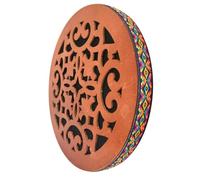 summvox 12 Inch Ocean Drum, Waterfall Rain Disc Sound Healing Onomatopoeia Wooden Drum for Performance Accompaniment