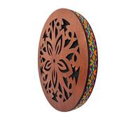 summvox 12INCH Ocean Drum,Water Stream Drum,Rain Disk "Water-Fall",Sound Healing,Onomatopoeic Wooden Drum For Performance Accompaniment(peach blossom）