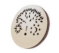 summvox 8 INCH Wooden Ocean Drum,Onomatopoeic Hand Drum,Ethnic Percussion Instrument Onomatopoeic Music,Birch Wooden Drum for Performance Accompaniment（Tree of Life）