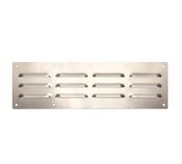 SUMNACON 1 Pack Stainless Steel Venting Panel Air Vent Grill Cover, Rectangle 38 * 11.5cm Grill Vent Panel Masonry Fire Pit Fireplace Grill Exhaust Panel Outdoor Kitchen Air Vent Cover