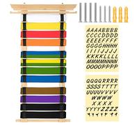 SUMNACON 12 Belts Bamboo Martial Arts Belt Display Rack, Burlywood Detachable Karate Taekwondo Belt Organizer Wall Belt Medal Display Holder for Taekwondo Karate Learners (No Belts)
