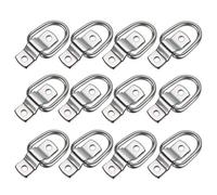 Sumnacon 12Pcs D Ring Tie Down Cargo Lashing Rings Trailer Anchor Piont load Anchor for Trailers Trucks Vans Boat Ropes