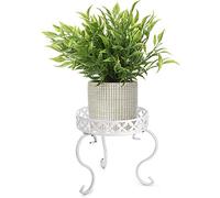 SUMNACON 1pc Art Metal Plant Stand, White (Not include plant)