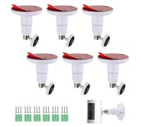 Sumnacon 6 Pack Ring Camera Wall Mount for Ring Stick Up Cam Battery/Plug-in/Elite/Indoor Cam (1st Gen), No Drill 360°Adjustable Ring Mounting Bracket Accessories for Ring Outdoor Indoor Cameras