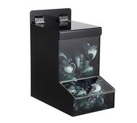 Sumnacon Acrylic Dispenser-Countertop Storge Container for Candy Shoe Covers Golves Hairnets Earplugs,Black Laundry Pod Dispenser with Lids,Wall Storage Dispenser for Laundry Room Pantry Office Store