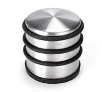 Sumnacon Heavy Duty Floor Door Stopper No Drill, Durability Stainless Steel Door Stops with Anti-Skid Rubber - Contemporary Decorative Safety Door Wedge for Home Office Commercial Industrial